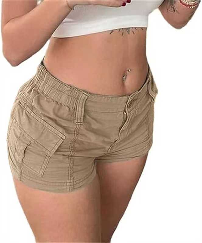 Damen Cargo-Shorts mit praktischen Taschen und elastischem Bund R&B