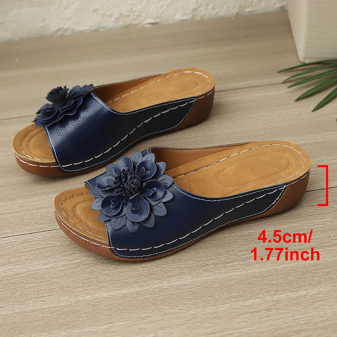 Damen Komfortable und dekorative Mules mit floralem Design R&B