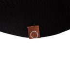Herren nan gerippter Langarm-Henleypullover mit Stehkragen, feinem Rippstrick und schmaler Passform R&B