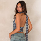 Damen Wickelbluse mit raffiniertem Krawatten-Design R&B