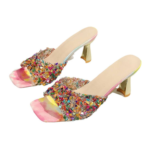 Damen verzierte Schuhsandalen R&B