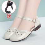 Damen modische Ballerinas mit Riemchen und offenem Schnitt