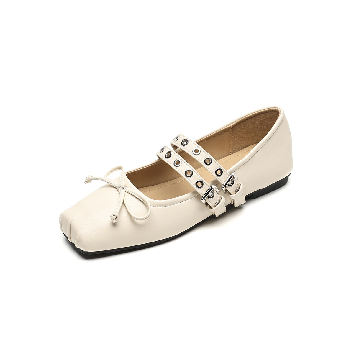 Damen Ballerinas mit modischen Schnallen und elegantem Schnitt