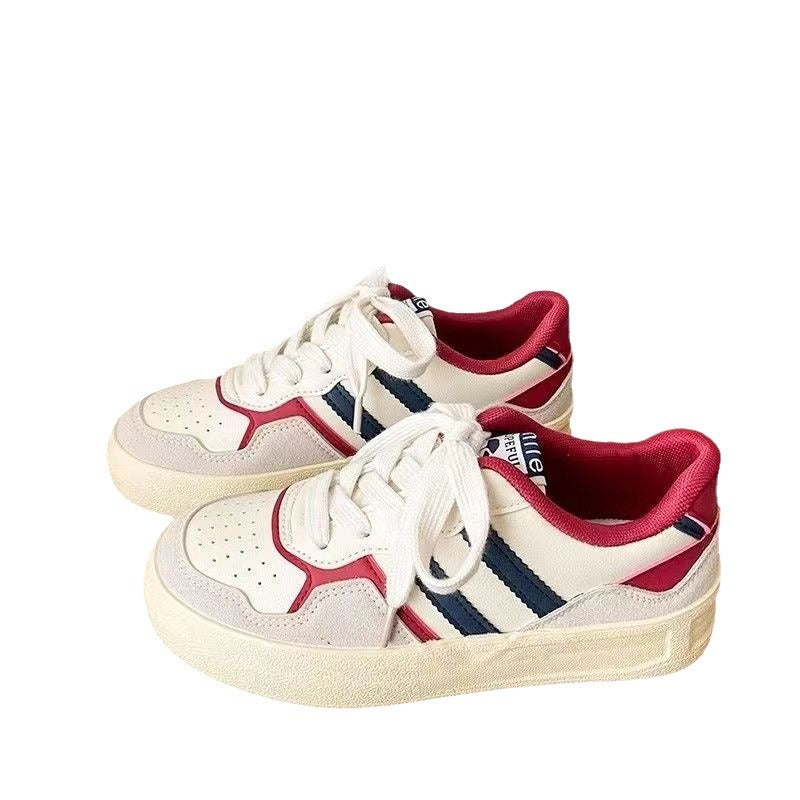 Damen Sportliche Sneaker mit Glanzdetails und stabiler Sohle