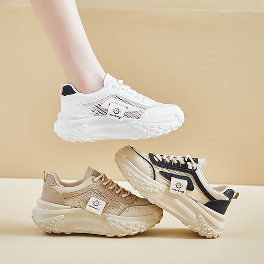 Damen Sportliche Sneakers mit atmungsaktivem Mesh-Obermaterial und innovativer Dämpfungstechnologie R&B