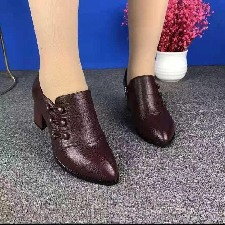 Damen Elegante Stiefeletten mit modischem Schnürdesign und komfortablem Blockabsatz R&B