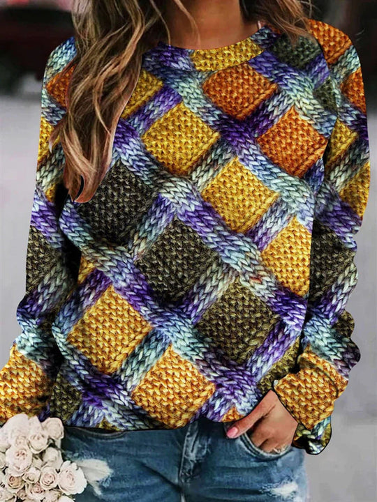 R&B | Pullover Aus Bedruckter Wolle