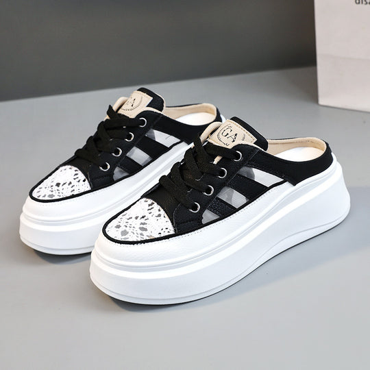 Damen Plateausneaker mit luftiger Frontpartie und robustem Sohlenprofil R&B