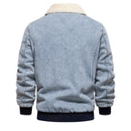Herren Denimjacke mit warmem Fleecefutter und praktischen Taschen