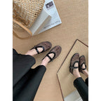 Damen Slingback-Ballerinas aus atmungsaktivem Netzmaterial mit eleganten Riemen
