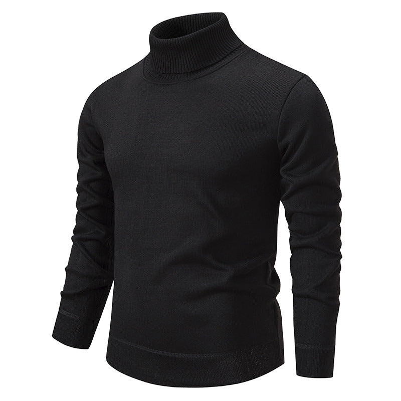 Herren Rollkragenpullover aus weichem Strick mit strukturiertem Design R&B