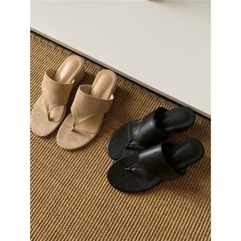 Damen elegante Wedge-Sandalen mit modernem Riemendesign R&B
