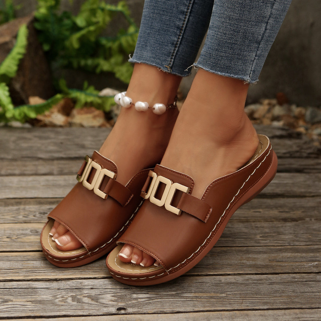 Damen Komfortable Slide Sandalen R&B