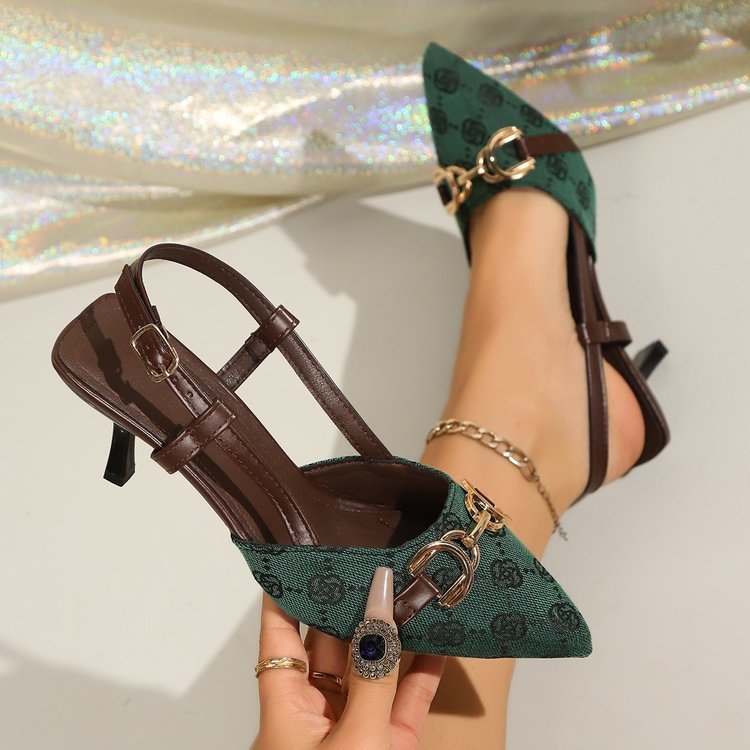 Damen elegante Slingback-Ballerinas mit modischen Verzierungen R&B