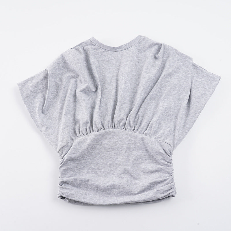 Damen Crop-Top mit modischen Rüschendetails und strukturiertem Design R&B
