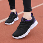 Damen Leichte und flexible Sportsneaker mit atmungsaktivem Obermaterial