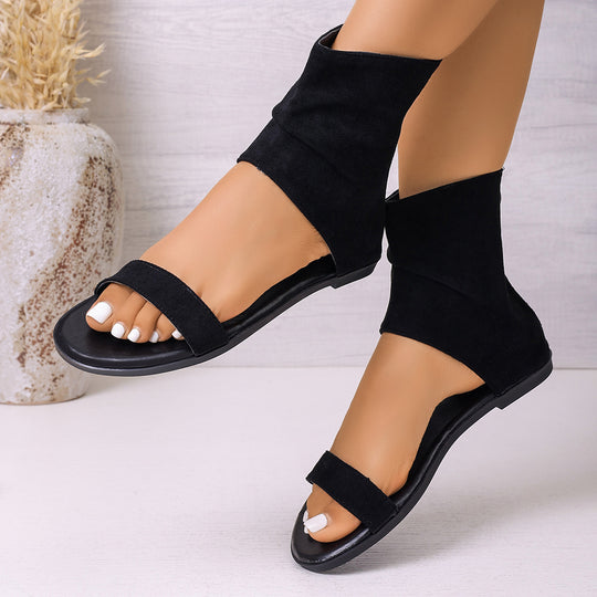 Damen offene Sandalen mit elegantem Ankle-Design und rutschfester Sohle R&B