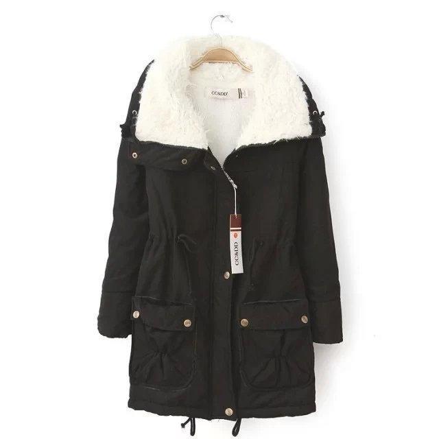 Damen lässige Steppjacke mit kuscheligem Innenfutter und verstellbarem Taillenzug R&B