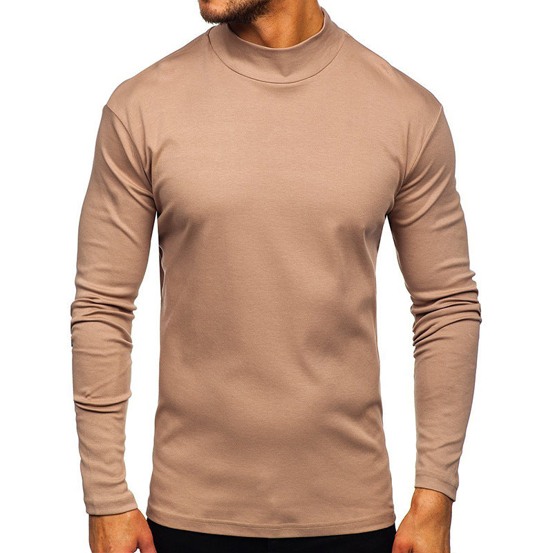 Herren Langarmshirt mit Stehkragen aus hochwertigem Material R&B