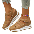 Damen Sportliche Wedge-Sandalen mit verstellbaren Riemen und rutschfester Sohle R&B