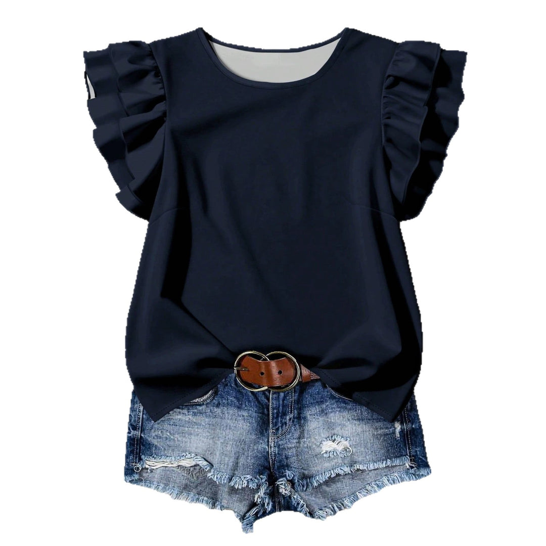 Damen Elegante Bluse mit Rüschendetails R&B
