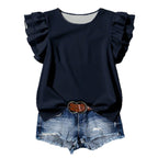 Damen Elegante Bluse mit Rüschendetails R&B