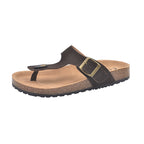 Damen Komfortable Zehentrenner-Sandalen mit verstellbarem Riemen und ergonomischer Sohle R&B