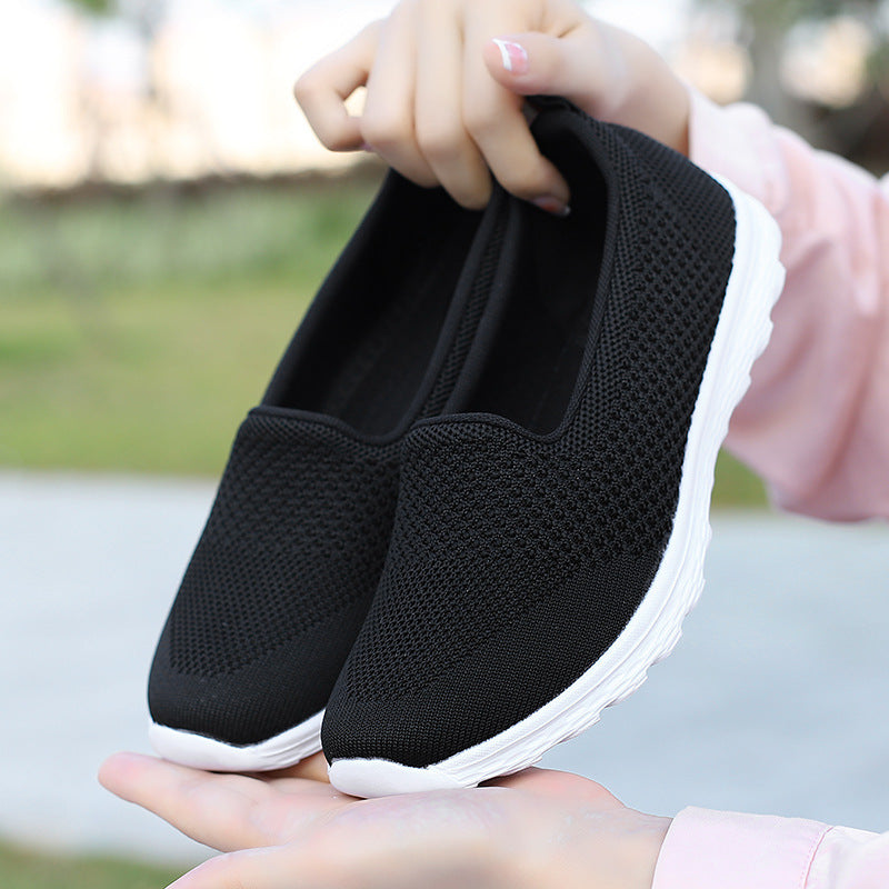 Damen Bequeme Slip-On Sneaker mit atmungsaktivem Obermaterial