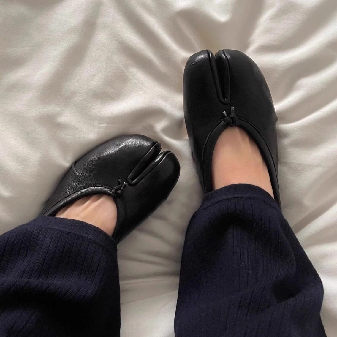 Damen elegante Ballerinas mit einzigartigem Schnitt und weichem Innenfutter R&B