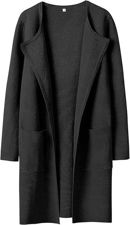 Damen Offener Strickmantel mit Taschen R&B