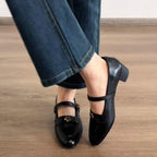 Damen elegante Mary Jane Schuhe mit modischer Schnalle R&B