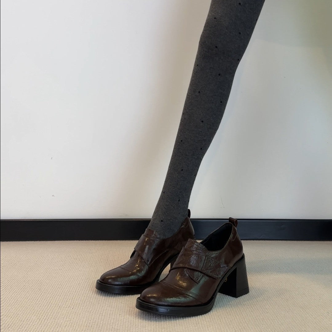 Damen elegante Stiefeletten mit modischem Riemendesign und bequemem Blockabsatz R&B