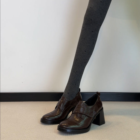 Damen elegante Stiefeletten mit modischem Riemendesign und bequemem Blockabsatz R&B