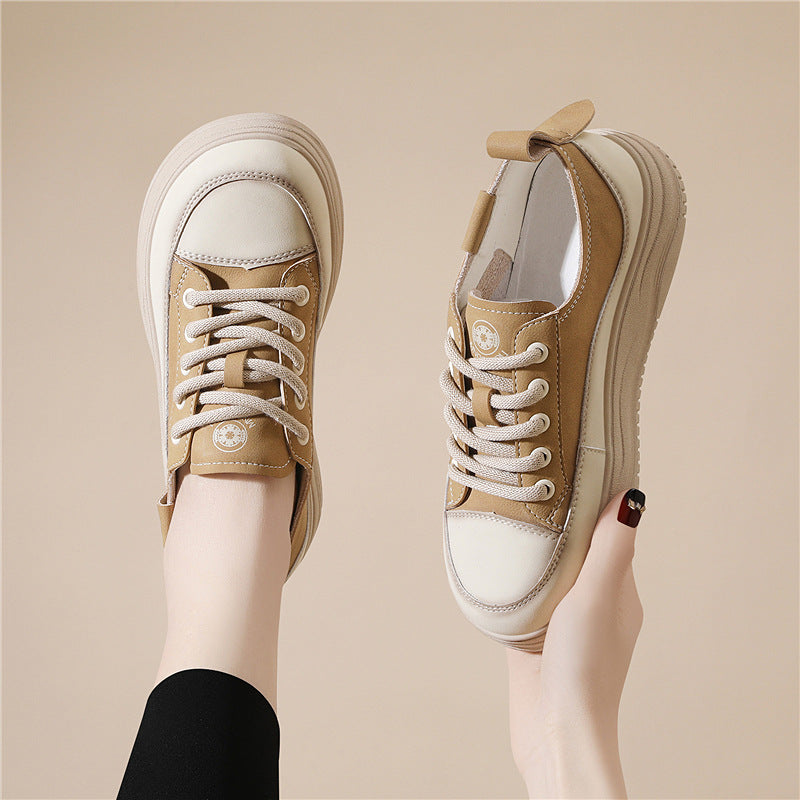 Damen Modische Plateau-Sneaker mit minimalistischer Form R&B