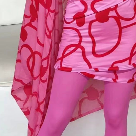 Damen modischer Bademantel mit weitem Cut R&B