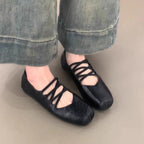 Damen Ballerinas mit innovativem Kreuzband-Design R&B