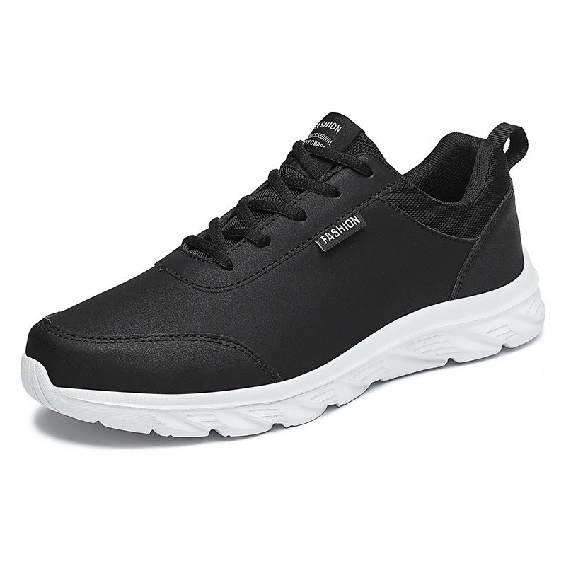 Herren nan schlanker City-Sneaker mit wasserabweisender Kunstlederoberfläche, stoßabsorbierender EVA-Zwischensohle und gepolstertem Fersenkragen R&B
