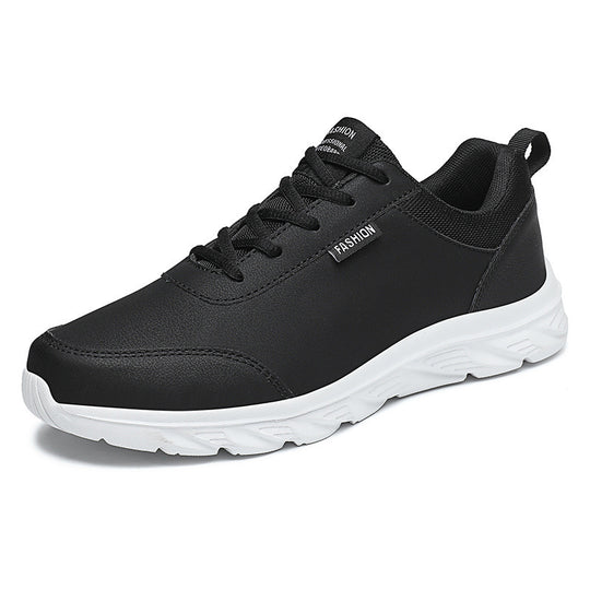 Herren nan schlanker City-Sneaker mit wasserabweisender Kunstlederoberfläche, stoßabsorbierender EVA-Zwischensohle und gepolstertem Fersenkragen R&B