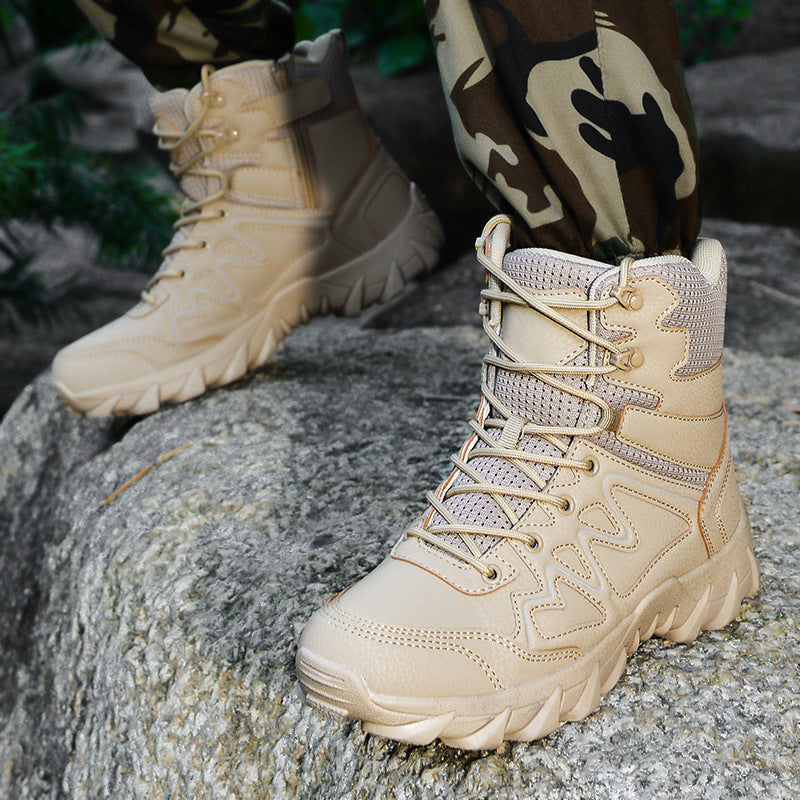 Herren Multifunktionale Trekkingboots mit hohem Knöchelschutz und rutschfester Sohle R&B