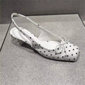 Damen Slingback Ballerinas mit Punkten und Schleifenverzierung R&B