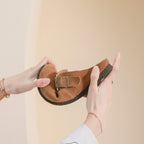Damen Komfortable Clogs mit modischer Schnallenverzierung R&B