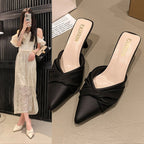 Damen Sling-Pumps mit stilvollem Knotendesign und elegantem Absatz R&B