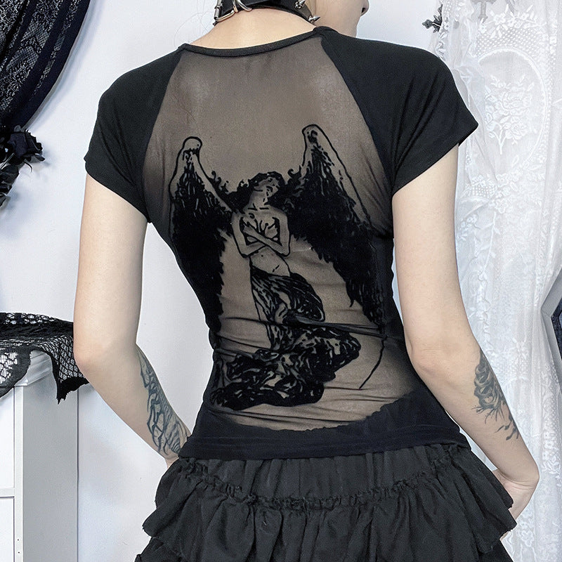 Damen figurbetonte Bluse mit Rüschendetails und Schnürung R&B