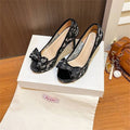 Damen elegante Slingback Pumps mit schickem Schleifendetail R&B