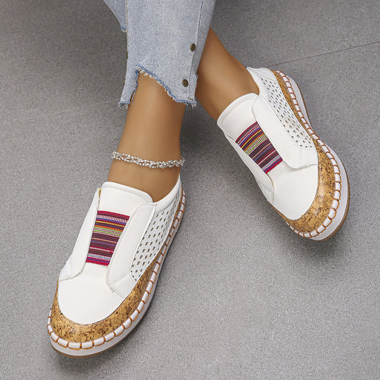 Damen Komfortable Slip-On Sneakers mit raffiniertem Design R&B
