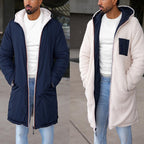 Herren umkehrbare Winterjacke mit weichem Innenfutter R&B