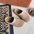 Damen Gemütliche Fleece-Clogs mit modischem Riemen R&B