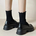 Damen elegante Loafers mit modischem Schnallendesign R&B