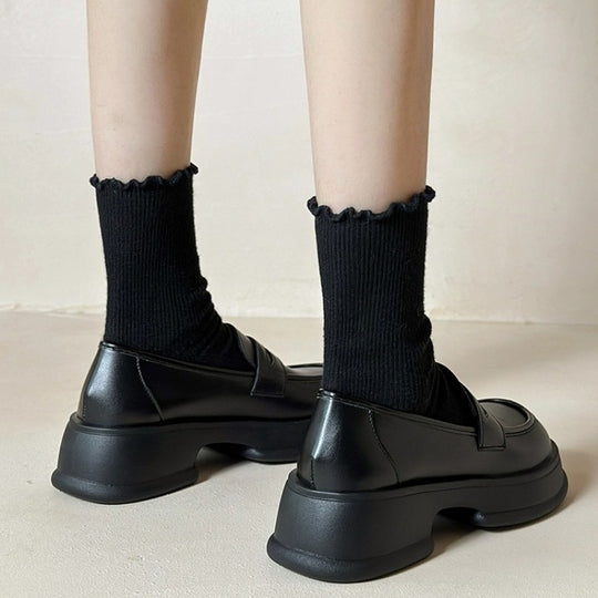Damen elegante Loafers mit modischem Schnallendesign R&B