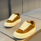 Damen Sneakers mit hoher Plattform und breiter Schnürung R&B